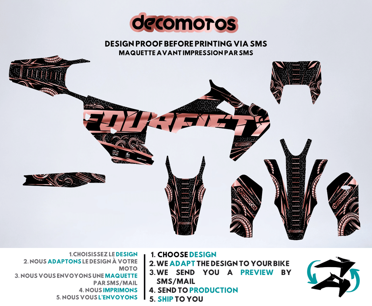 Black FourFifty - Kit de decoración semi-personalizado