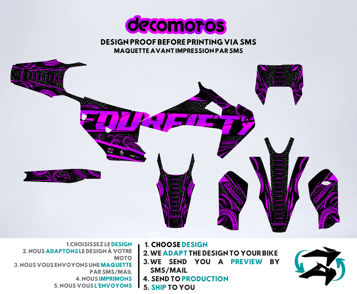 Black FourFifty - Kit de decoración semi-personalizado