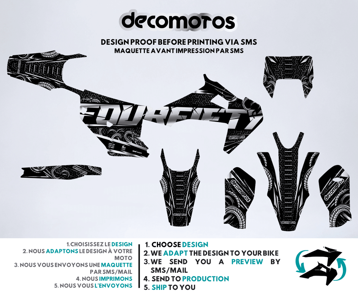 Black FourFifty - Kit de decoración semi-personalizado