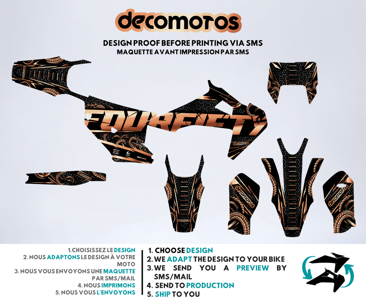 Black FourFifty - Kit de decoración semi-personalizado