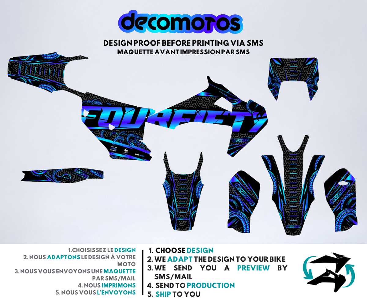 Black FourFifty - Kit de decoración semi-personalizado