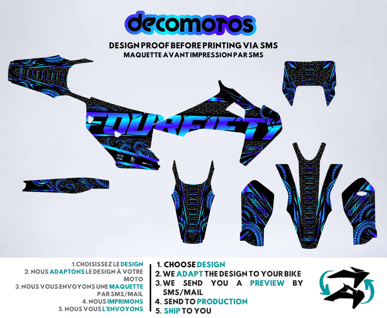 Black FourFifty - Kit Decorativo Semi-Personalizzato