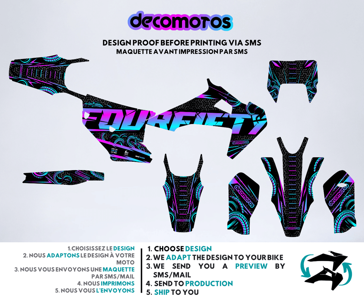 Black FourFifty - Kit de decoración semi-personalizado
