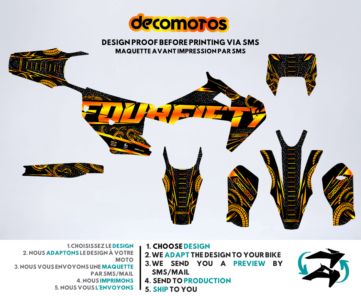 Black FourFifty - Kit de decoración semi-personalizado