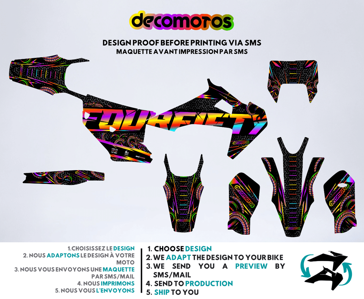 Black FourFifty - Kit de decoración semi-personalizado