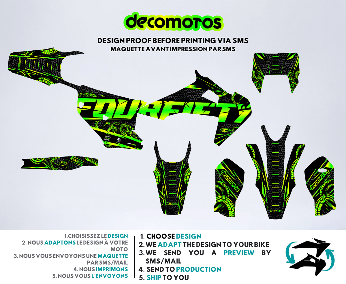 Black FourFifty - Kit de decoración semi-personalizado
