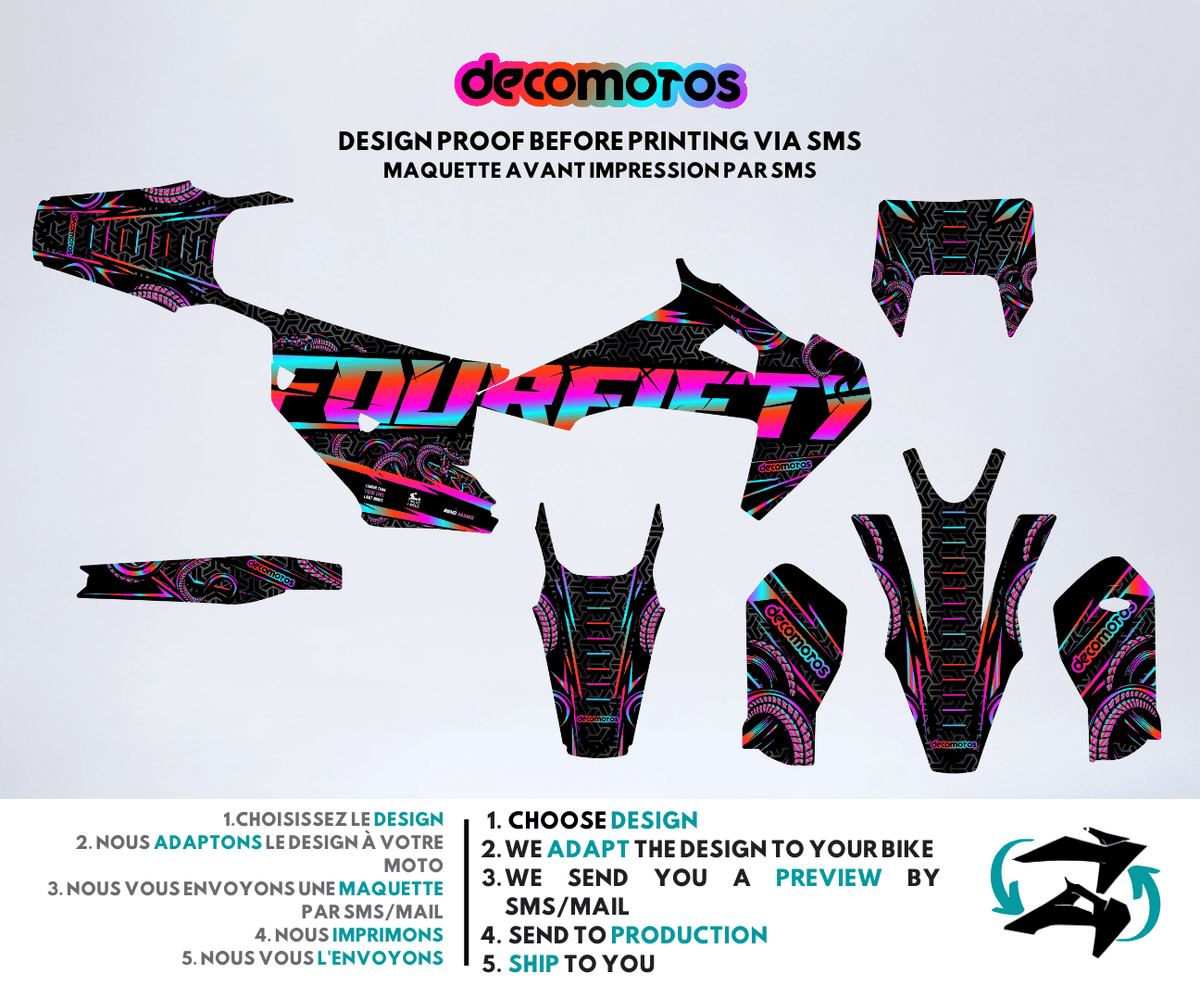 Black FourFifty - Kit de decoración semi-personalizado