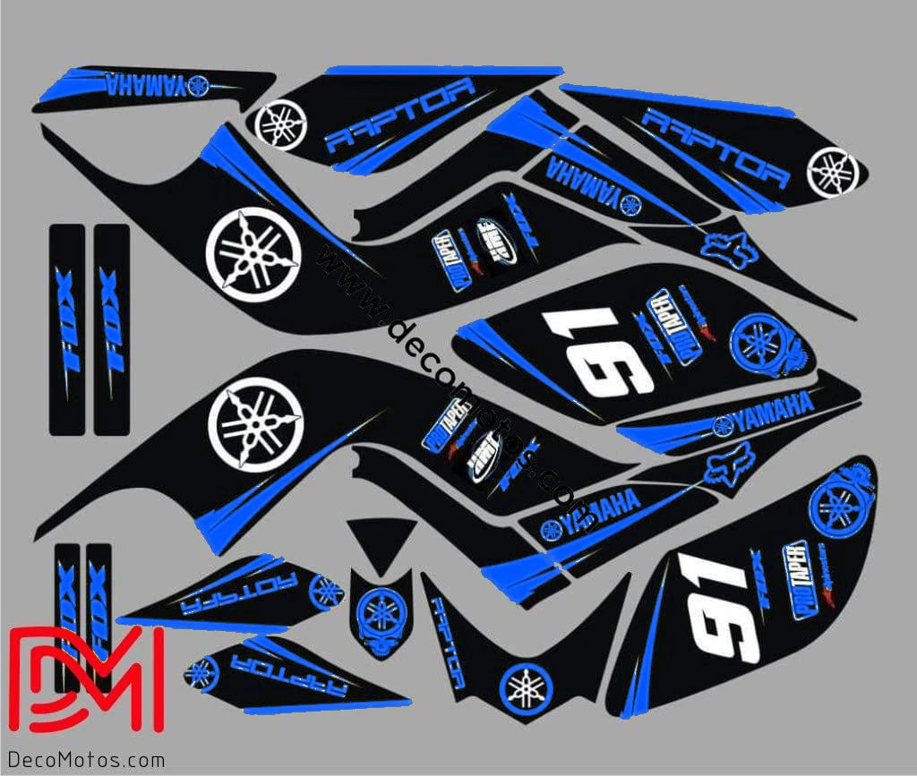 Kit déco Yamaha YFM 700 RAPTOR 2006-2012 (fluo en option) - YELLOW