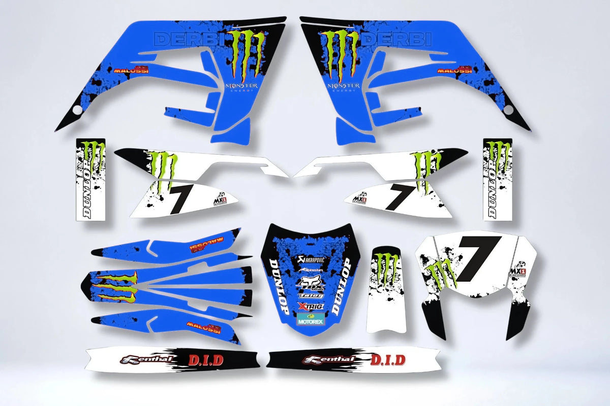 Kit Déco DERBI X-TREME / RACING 2018-2024 - PINK MONSTER