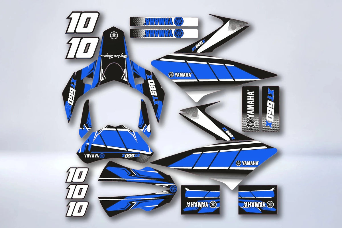 Kit déco YAMAHA XT 660 X APRES 2006 - RED ANNIVERSARY