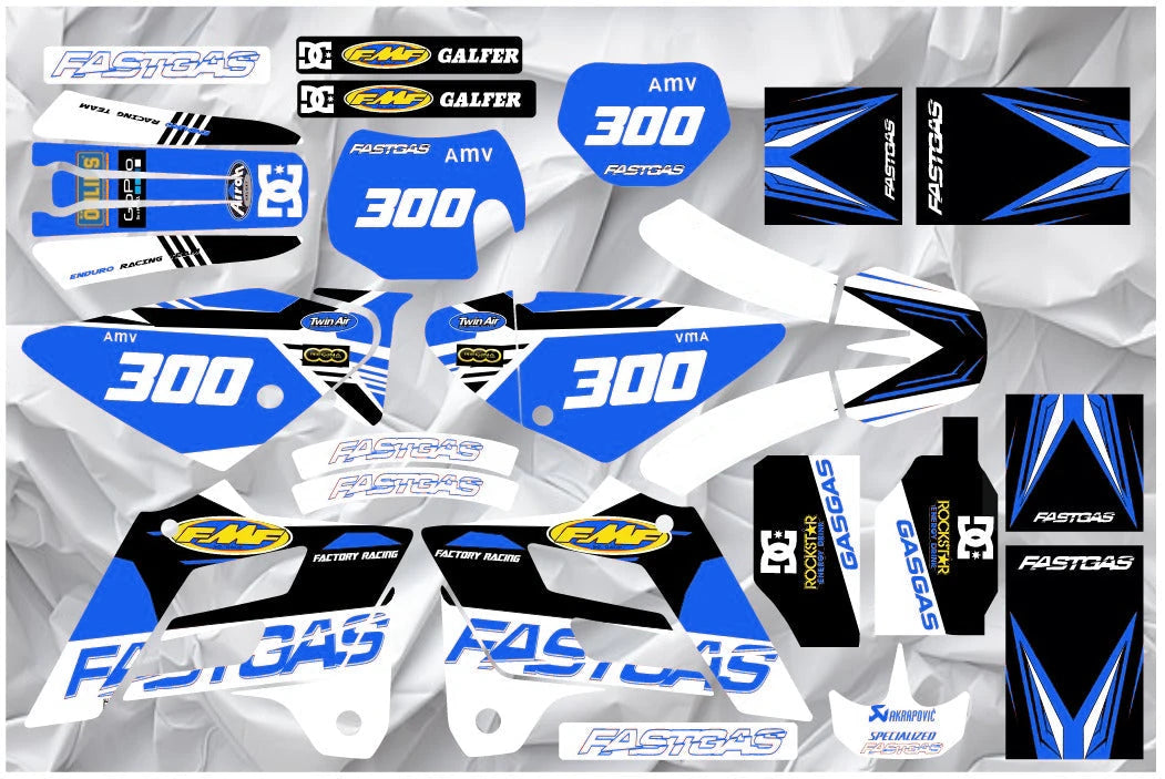 Kit grafiche GAS GAS EC 2002-2006 FMF
