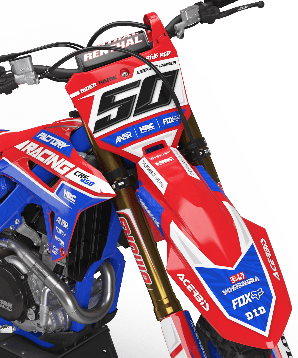 Kit Déco HONDA CRF 250 2022-2024 & CRF 450 2021-2024 - Redbluddy
