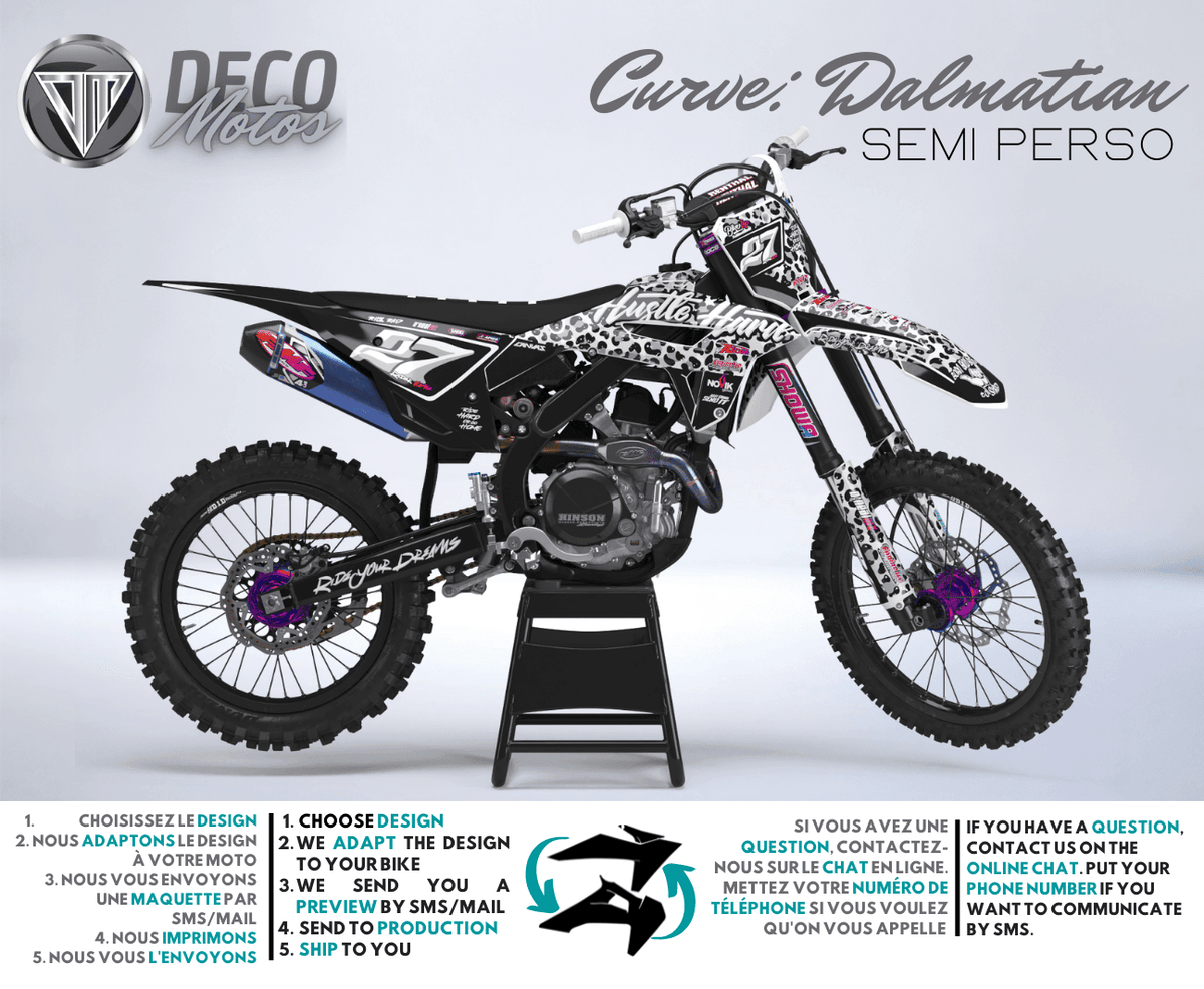 HONDA CRF 250 2022-2024 & CRF 450 2021-2024 graphics kit - Dalmatian