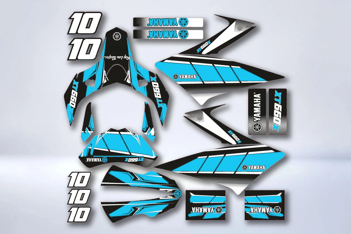 Kit déco YAMAHA XT 660 X APRES 2006 - RED ANNIVERSARY