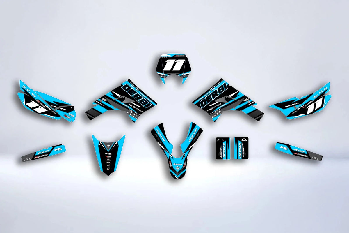 Kit Déco DERBI X-TREME / RACING 2011-2017 - BLUE DERBI