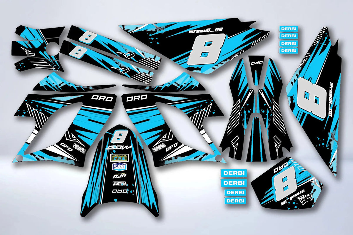 Kit Déco DERBI DRD RACING 2004-2009 - RED