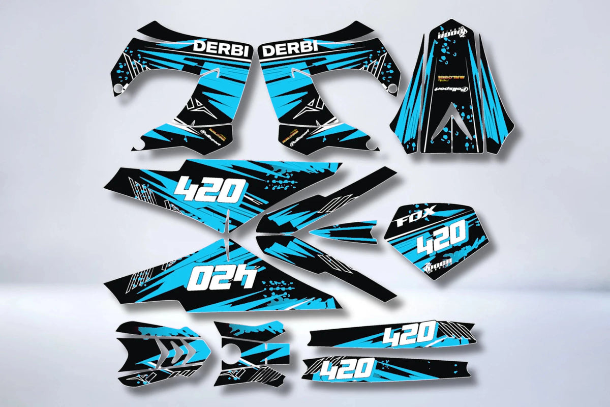 Dekor-Kit DERBI Verkleidungen Victoria Bull Tun'R - ROSA