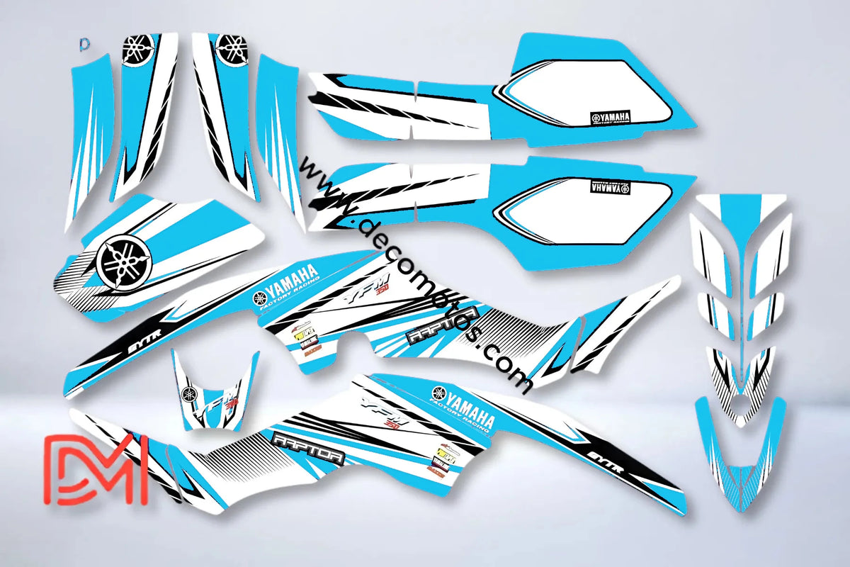Kit grafiche Yamaha YFM 350 Raptor - BLU YAMAHA