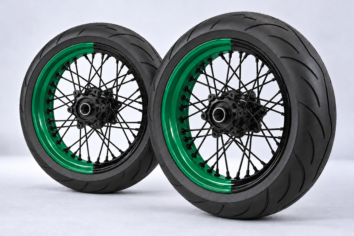 Adesivi Demi-Jantes Bi-ton (50/50 Supermoto)