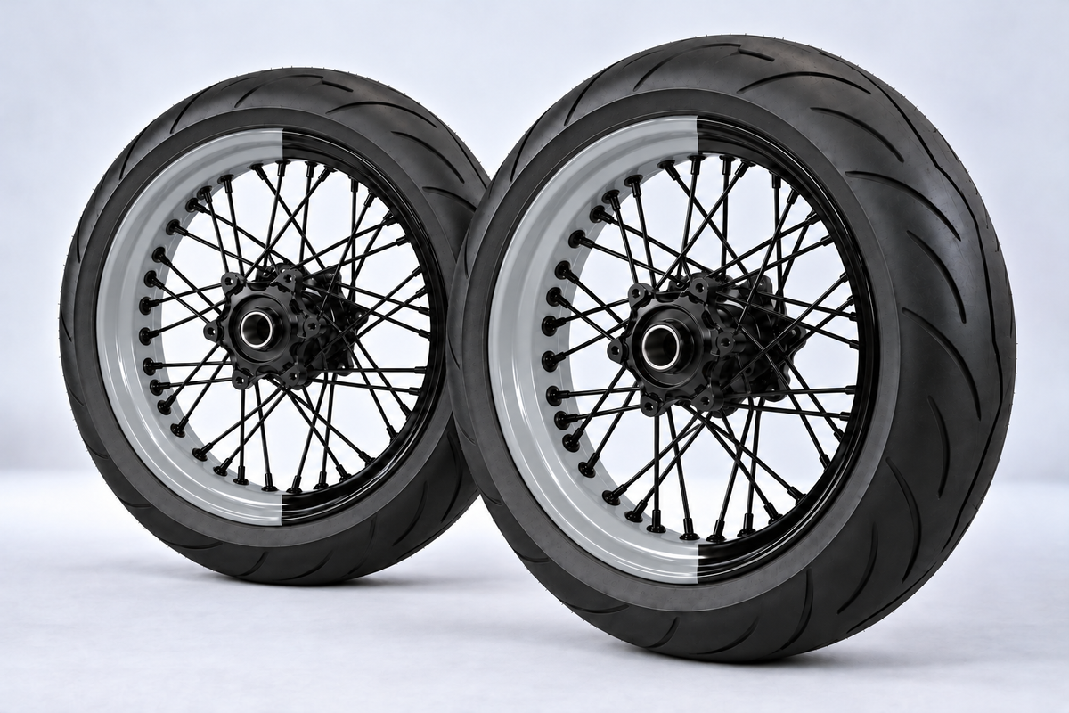 Adesivi Demi-Jantes Bi-ton (50/50 Supermoto)