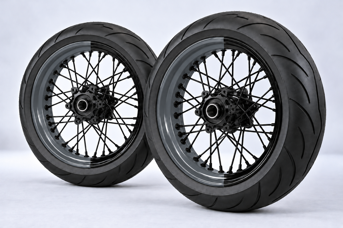 Adesivi Demi-Jantes Bi-ton (50/50 Supermoto)