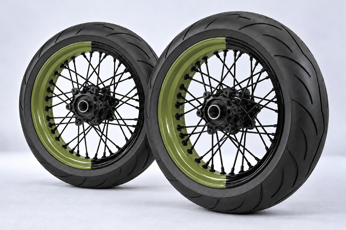 Adesivi Demi-Jantes Bi-ton (50/50 Supermoto)