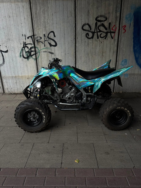 Quad au kit déco turquoise