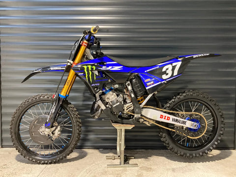 Moto cross au kit déco bleu