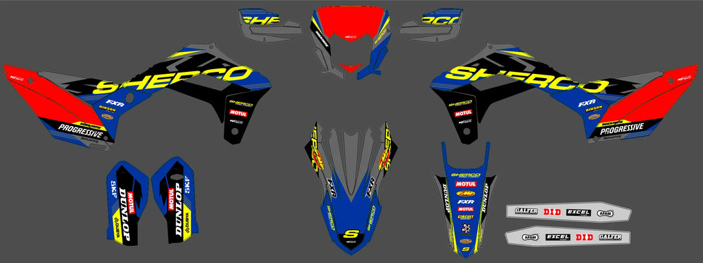 Kit déco Sherco SE SEF 2017-2023 - GRYNDAX
