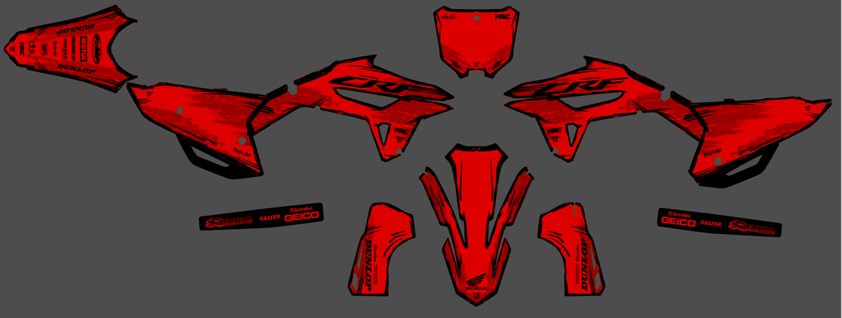 Honda CRF 250 2022-2024 & CRF 450 2021-2024 graphics kit - TRYXON
