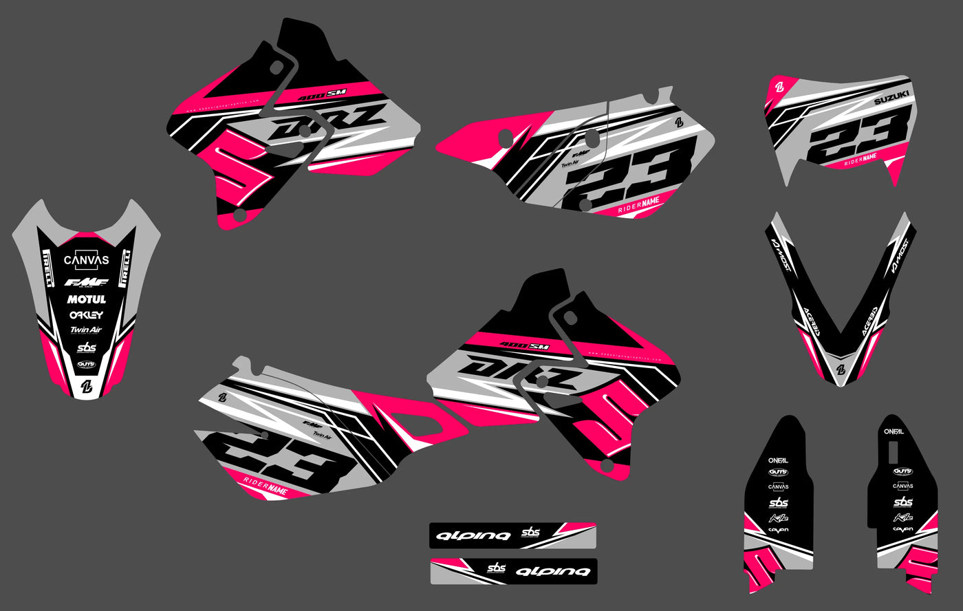 graphics kit SUZUKI DRZ 400 - THRAXOR