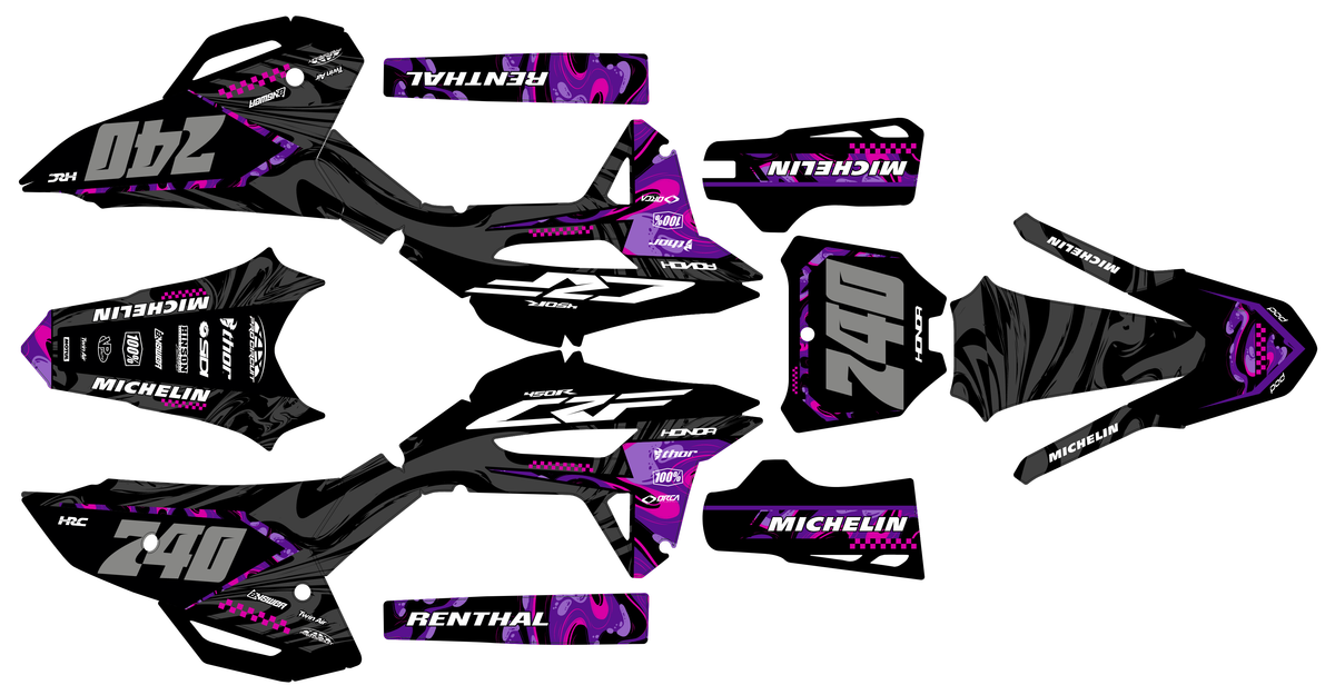 Honda CRF 250 2022-2024 & CRF 450 2021-2024 graphics kit - GRAVIX