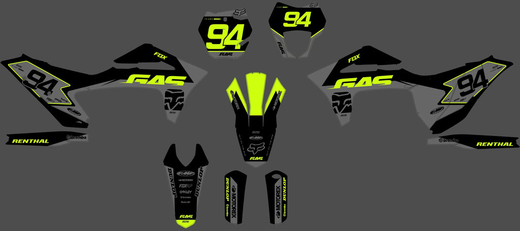 Kit Déco GASGAS EC / EC-F / MC / MC-F 2020-2023 - ZYNTRIX