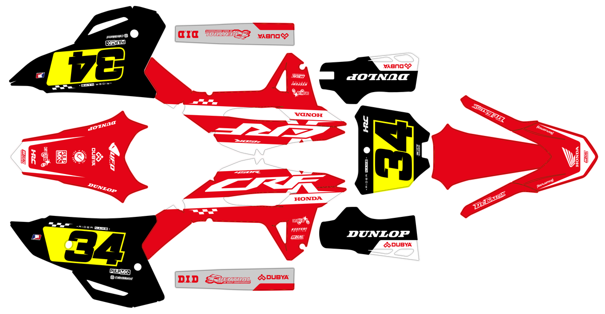 Honda CRF 250 2022-2024 & CRF 450 2021-2024 graphics kit - VELTRIX