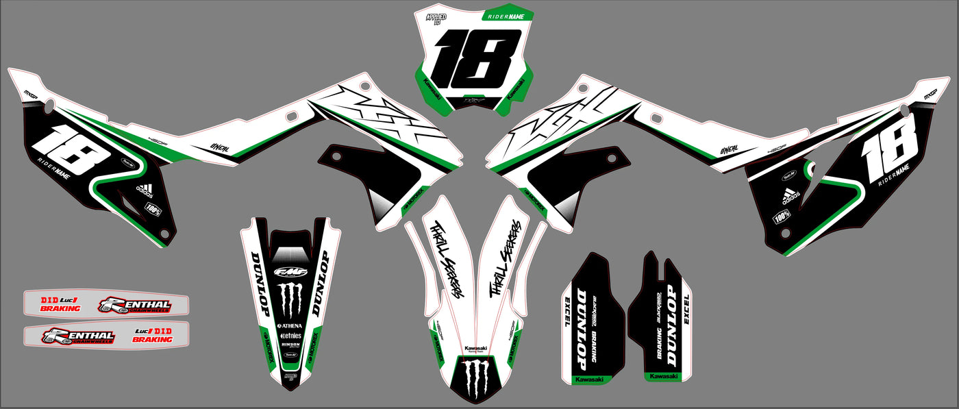Kit Déco Kawasaki KXF 250 2021-2024 & KXF 450 2019-2023 - Zyphrax