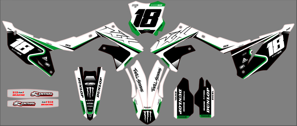 Kit Déco Kawasaki KXF 250 2021-2024 & KXF 450 2019-2023 - Zyphrax