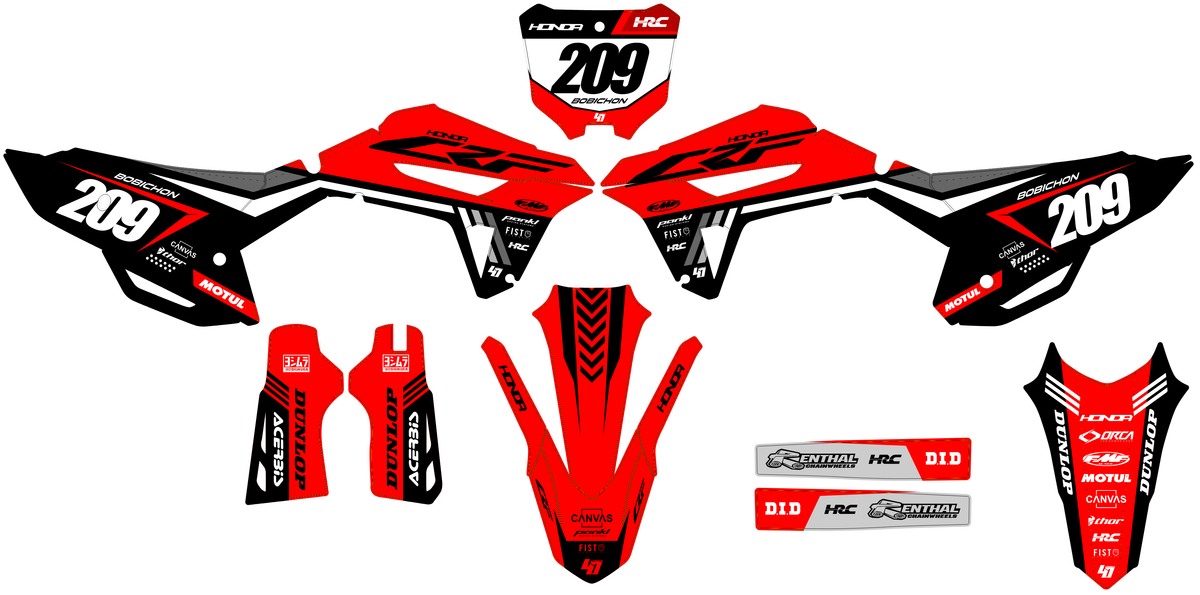 Honda CRF 250 2022-2024 & CRF 450 2021-2024 graphics kit - VYPRON