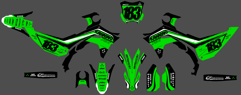 Kit Déco KAWASAKI KXF 250 2025 & KXF 450 2024-2025 - VORPAX