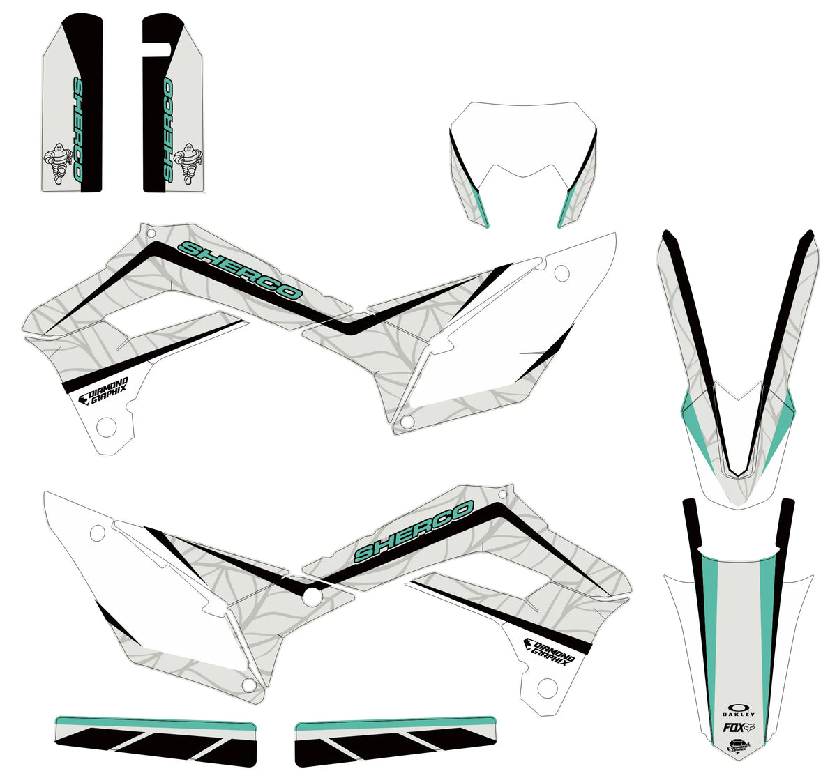 Dekor-Kit Sherco SE SEF 2017-2024 - ZAVION