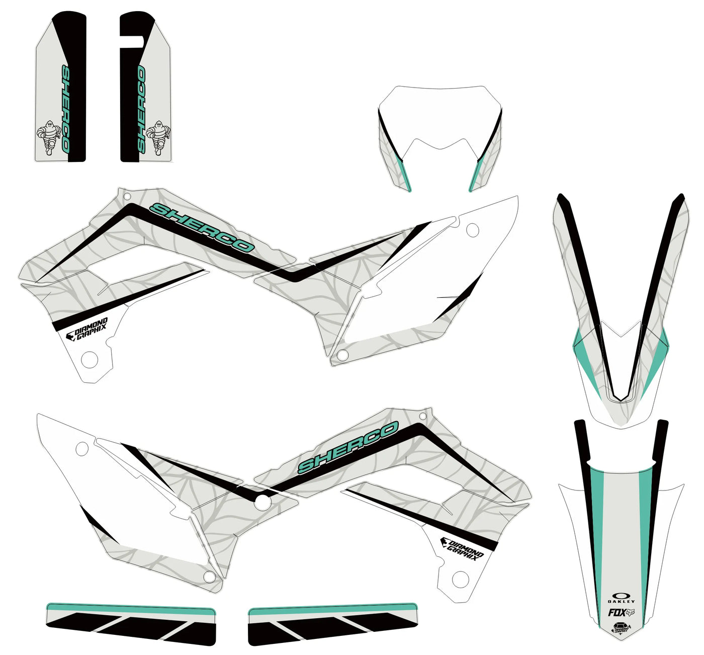 graphics kit Sherco SE SEF 2017-2024 - ZAVION