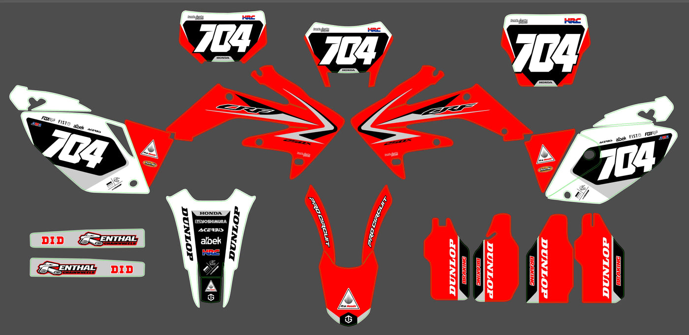 Kit déco HONDA CRF 450 2005-2008 - VORTRIX