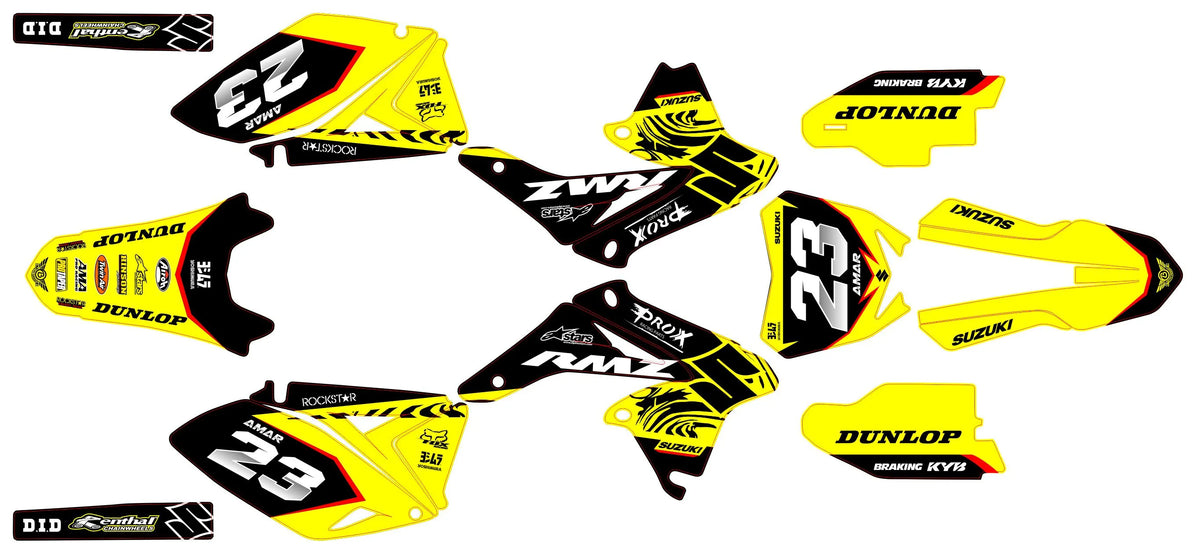 Dekor-Kit SUZUKI RMZ 450 2008-2017 - GRAVIX