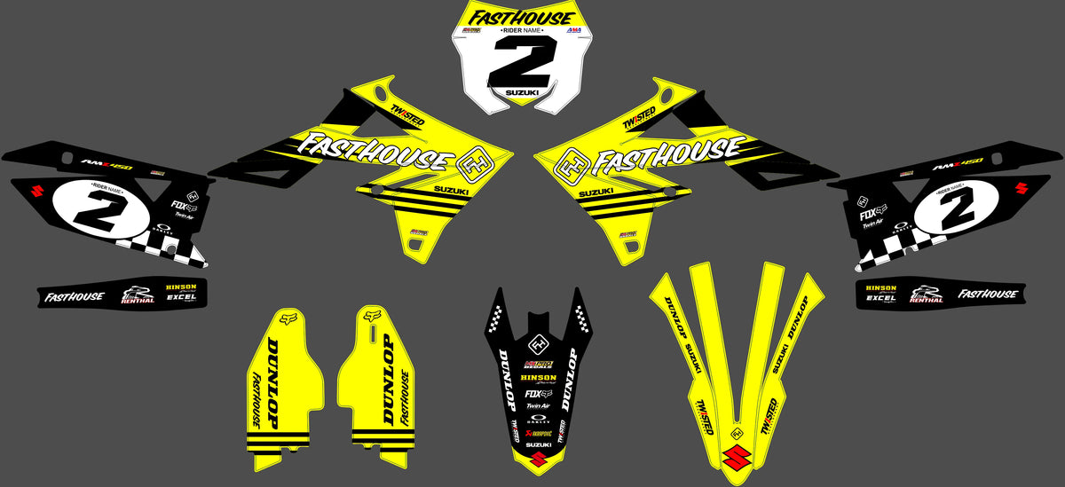 graphics kit SUZUKI RM-Z 450 2018-2025 & RM-Z 250 2019-2023 - ZENDRIX