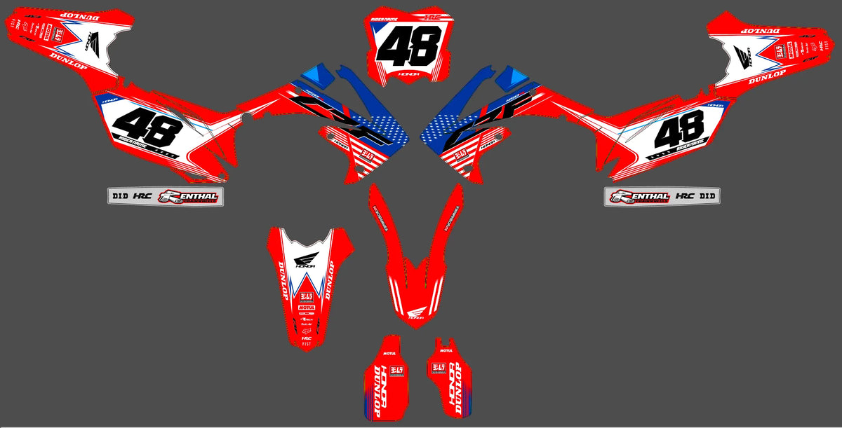 Graphics kit HONDA CRF 250-450 (2009-2012) - ZYNTRAK