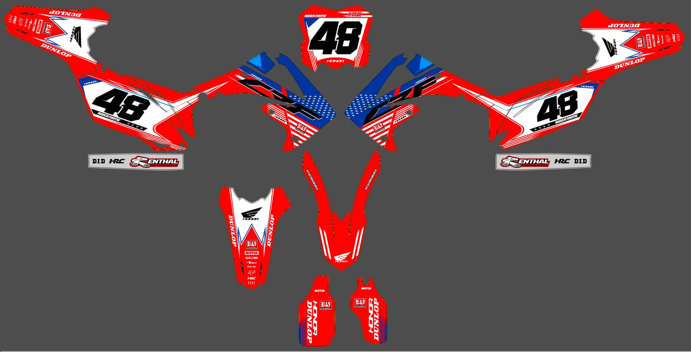 Kit déco HONDA CRF 250-450 (2009-2012) - ZYNTRAK