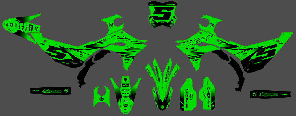 Kit Déco KAWASAKI KXF 250 2025 & KXF 450 2024-2025 - TORQFX