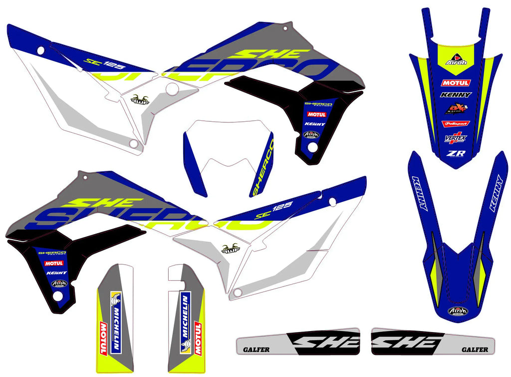 Kit déco Sherco SE SEF 2017-2023 - VOLTRIX