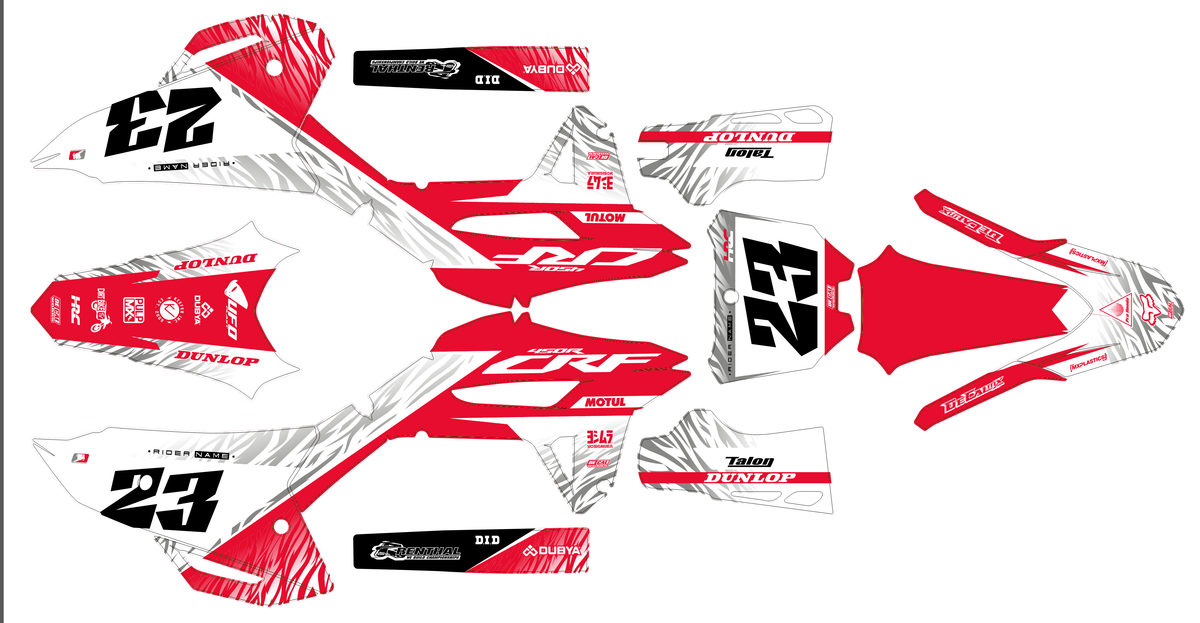 Honda CRF 250 2022-2024 & CRF 450 2021-2024 graphics kit - VULTRIX