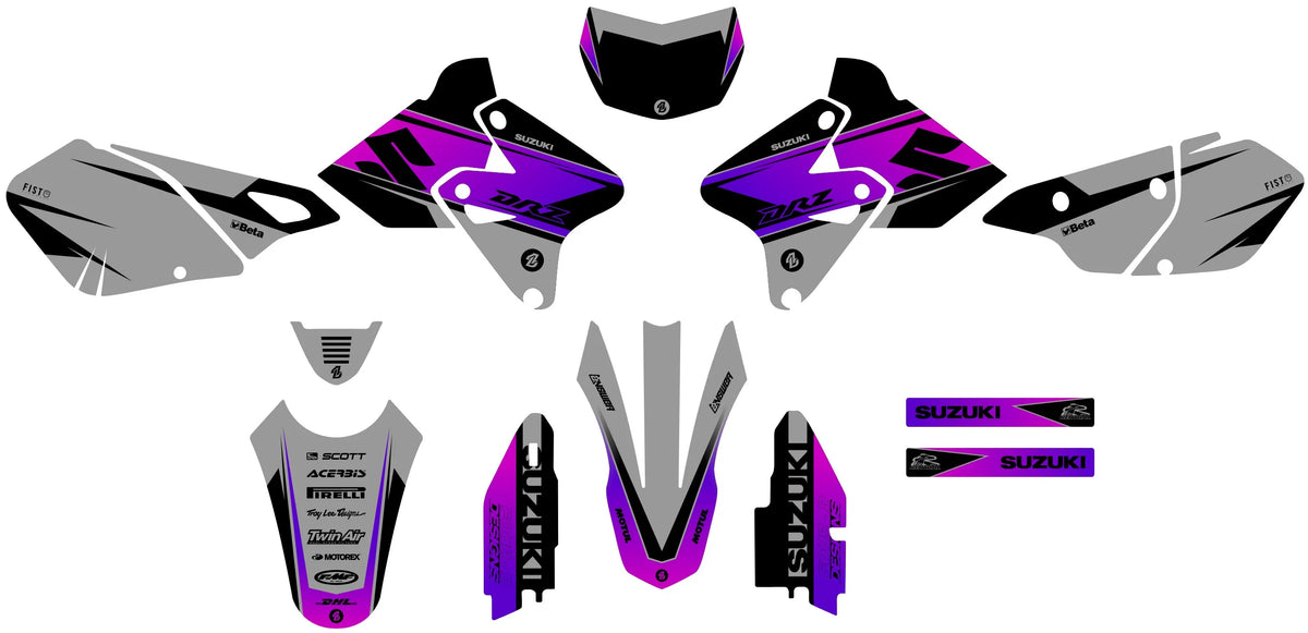 kit grafiche SUZUKI DRZ 400 - TRAXION