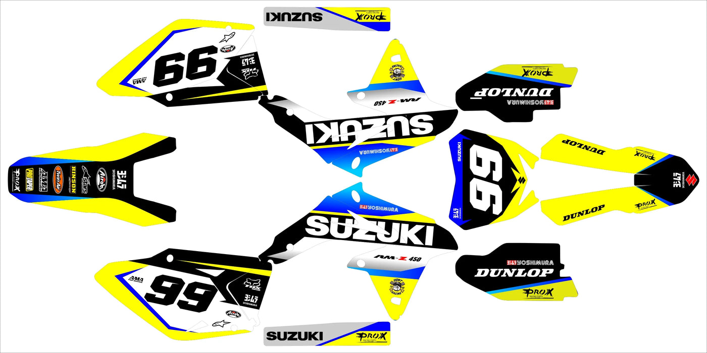 Graphics kit SUZUKI RMZ 450 2008-2017 - IGNITRX